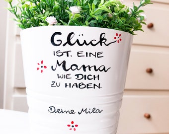 Gift for mom, flower pot mom, mother's day gift, happiness is a mom like you, gift mother's day, mom gift, gift for mothers