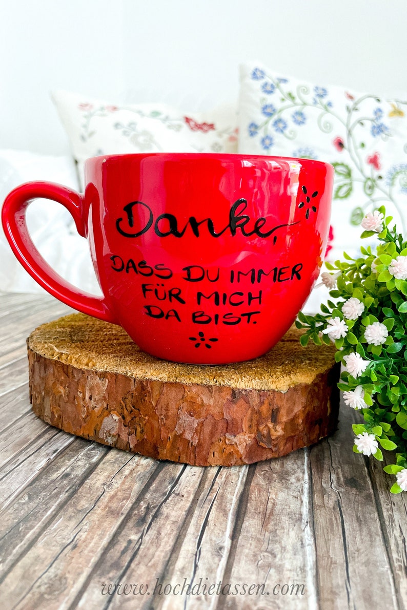 DANKE, Tasse Geschenk Danke, grosse Tasse, Jumbotasse, Cup Bild 1