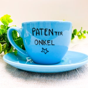 Patenonkel Tasse, Geschirr Set Teller & Tasse, Patenter Onkel Bild 3