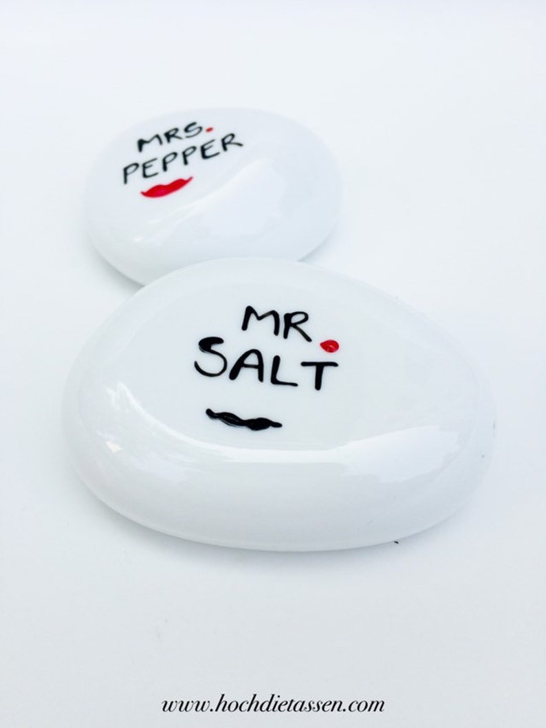 MR & MRS, Pfefferstreuer, Salzstreuer, Bart, Kussmund, Pfeffer Salz, Mr Mrs, pepper and salt Bild 7