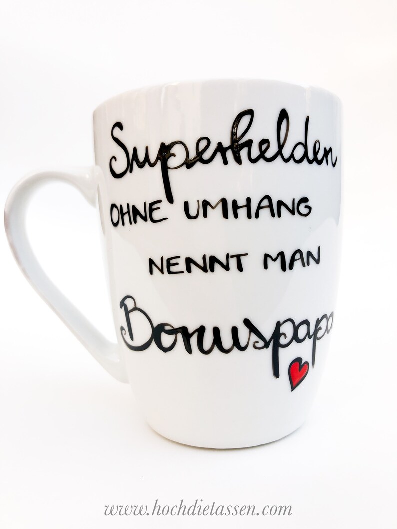 Bonuspapa Tasse Geschenk, Geschenk Bonuspapa, Stiefpapa, Stiefvater, Tasse Papa, Geschenk Papa Vater Bild 5