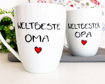 Weltbeste Oma, Weltbester Opa, Tasse WELTBESTE OMA, Geschenk Oma, Weltbeste Oma Tasse, Beste Oma, Bester Opa, Tasse Oma, Tasse Opa