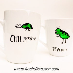 Tasse Geschenk CHILLkröte, Kaffeetasse, Chillen, Schildkröte, Chillkröte Bild 10