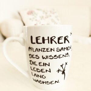 Geschenk für Lehrer , Tasse Danke Lehrerin Schule, Danke Lehrer, Abschiedsgeschenk Lehrer, Lehrerin, Schule, Bild 9