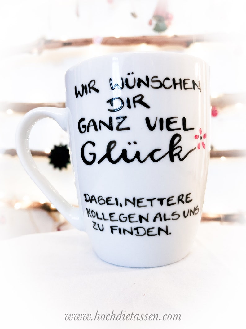 Tasse Abschied Kollegin, Abschied KOLLEGE , Tasse , Geschenk Büro Arbeit, Abschiedsgeschenk Tasse Kollege, Büro, Bürotasse, Wichtelgeschenk Bild 1