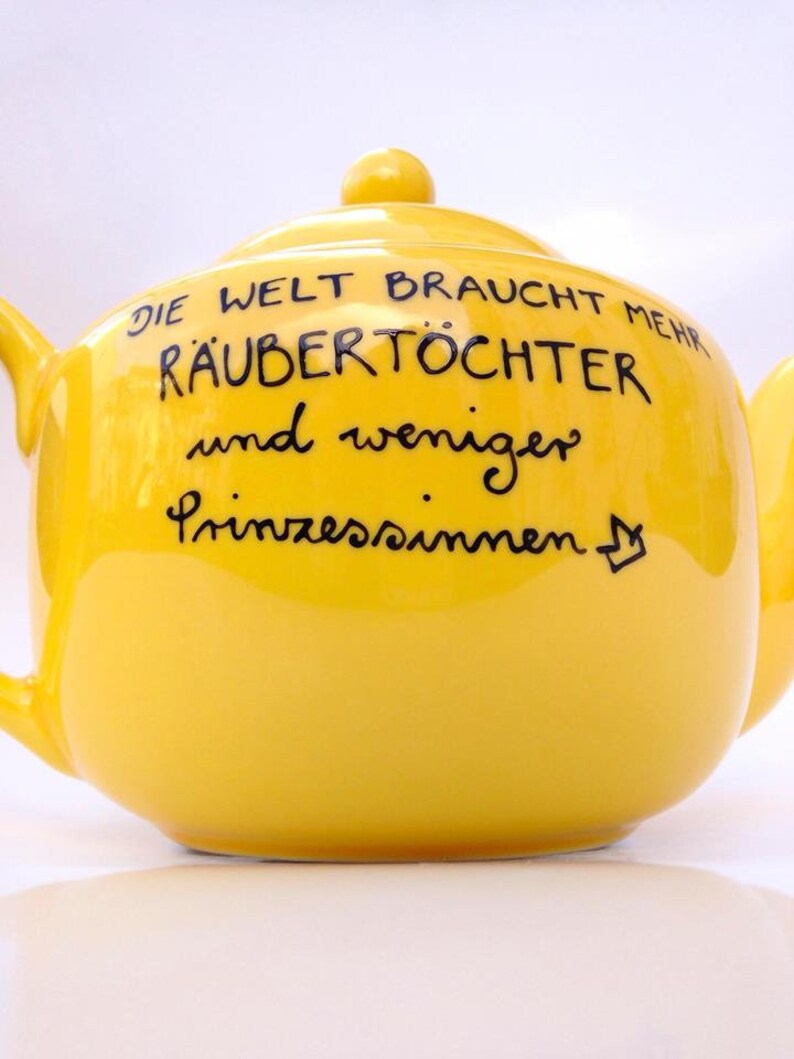 Teekanne mit Spruch Kanne für Tee oder Kaffee Etsy.de