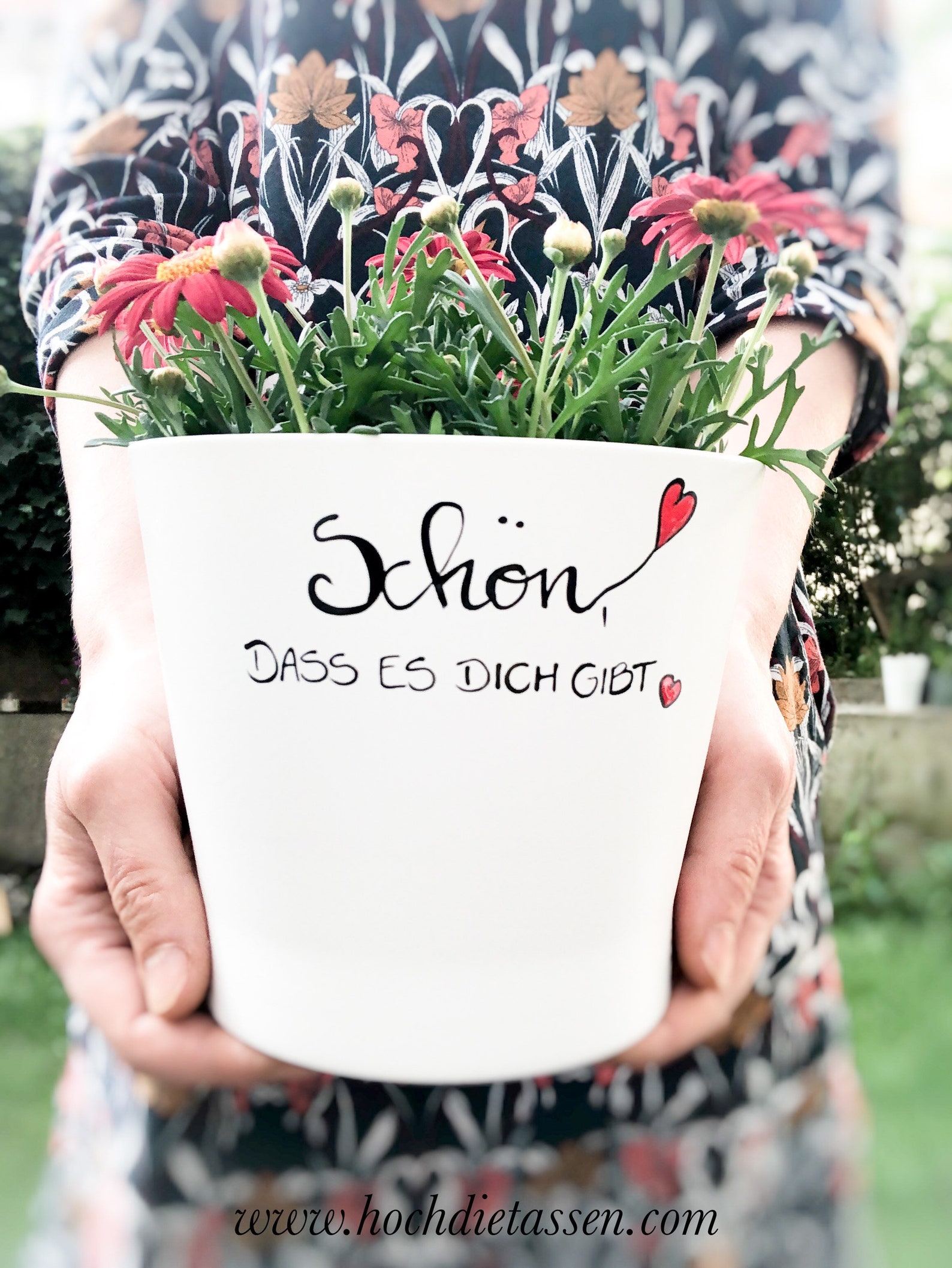 Avocado Blumentopf Mit Spruch - Schön Dass Es Dich Gibt Für Pflanzenliebhaber