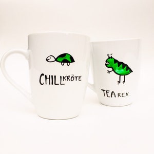 Tasse Geschenk CHILLkröte, Kaffeetasse, Chillen, Schildkröte, Chillkröte Bild 9