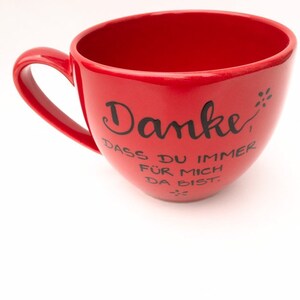 DANKE, Tasse Geschenk Danke, grosse Tasse, Jumbotasse, Cup Bild 4