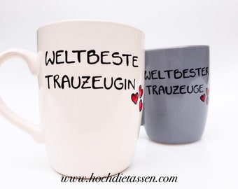 Tasse Trauzeugin, Geschenk Trauzeugin, Hochzeit, Geschenk für Trauzeugin, Trauzeuge Tasse, Becher Trauzeugin,Willst du meine Trauzeugin sein