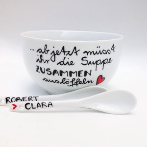 Wedding present, from now on you have to spoon out the soup together image 8