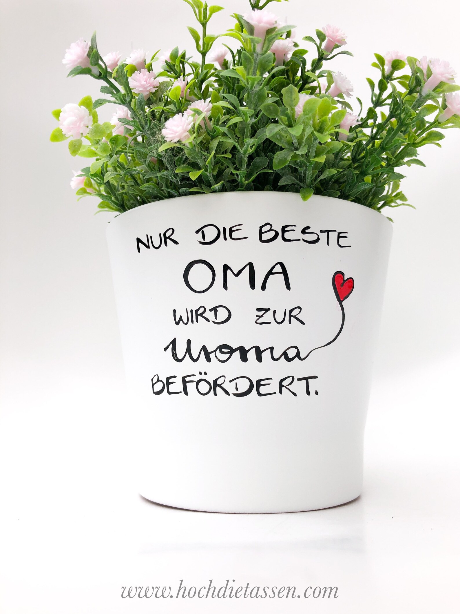 Nur die beste Oma wird zur Uroma befördert Blumentopf Oma Etsy.de