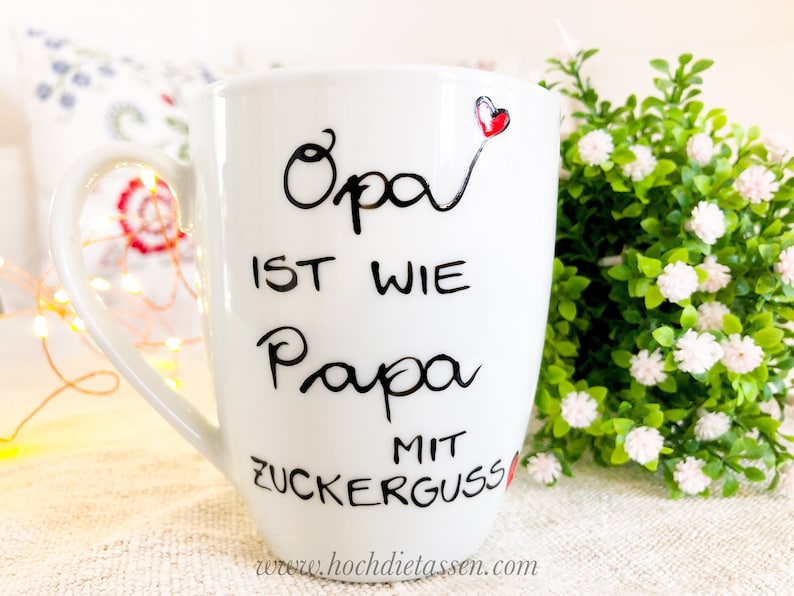 Geschenk , Opa mit Zuckerguss , Geschenk OPA, Tasse für den Opa Bild 1