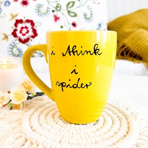 i think i spider Tasse mit Spruch, Spruchtasse, Tasse Weihnachtsgeschenk Bild 2