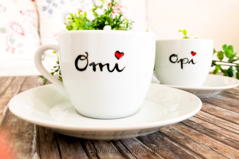 Tasse für Omi oder Opi, Geschenk für Oma und Opa, Teetasse, Kaffeetasse, Tasse Oma, Tasse Opa, Tasse Omi, Geschenk Oma Bild 8