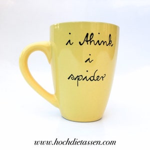 i think i spider Tasse mit Spruch, Spruchtasse, Tasse Weihnachtsgeschenk Bild 6