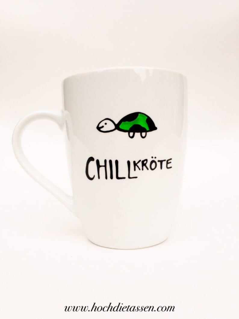 Tasse Geschenk CHILLkröte, Kaffeetasse, Chillen, Schildkröte, Chillkröte Bild 7