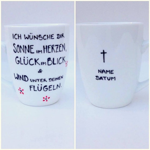 Geschenk Tasse Taufe Kommunion Konfirmation Etsy