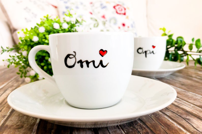Tasse für Omi oder Opi, Geschenk für Oma und Opa, Teetasse, Kaffeetasse, Tasse Oma, Tasse Opa, Tasse Omi, Geschenk Oma Omi