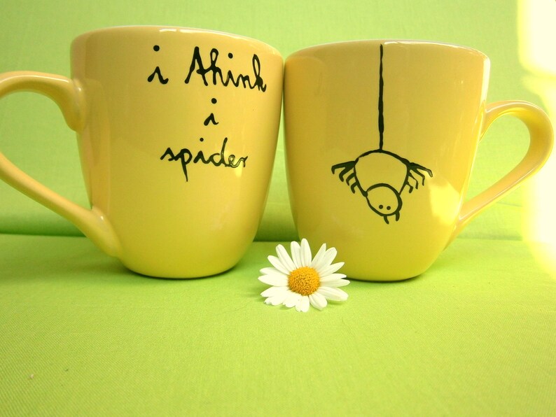 i think i spider Tasse mit Spruch, Spruchtasse, Tasse Weihnachtsgeschenk Bild 7