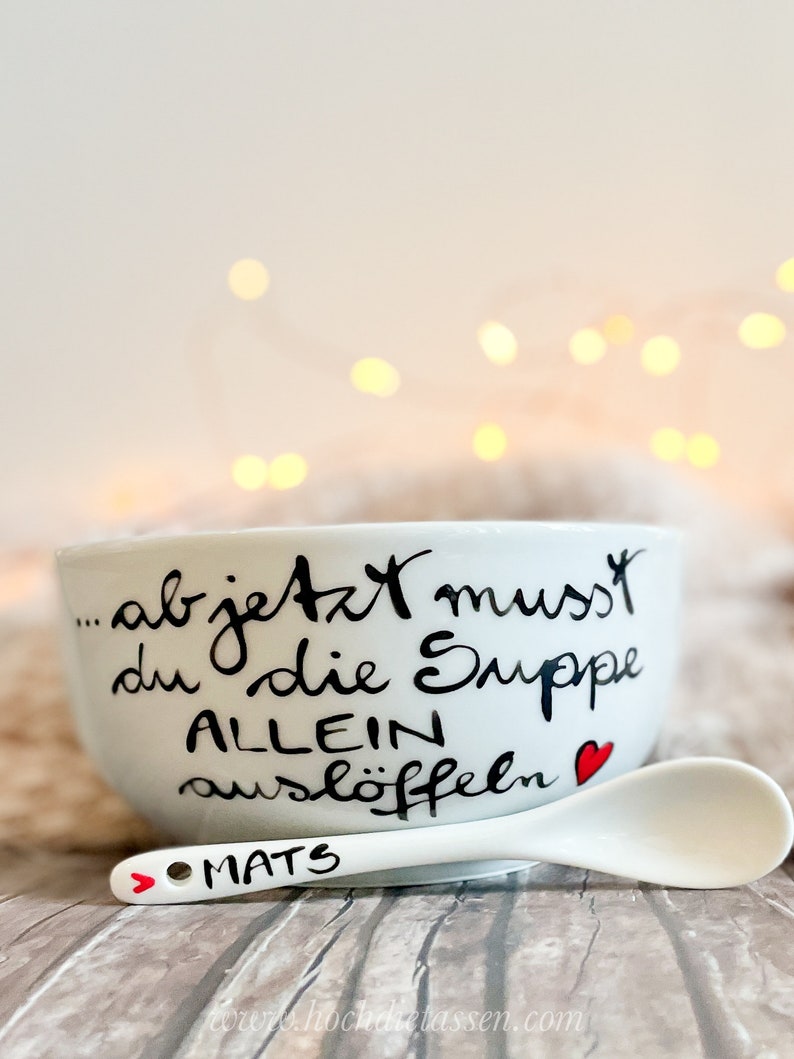 Geschenk zum 18.Geburtstag Suppenschale Volljährigkeit Etsy.de