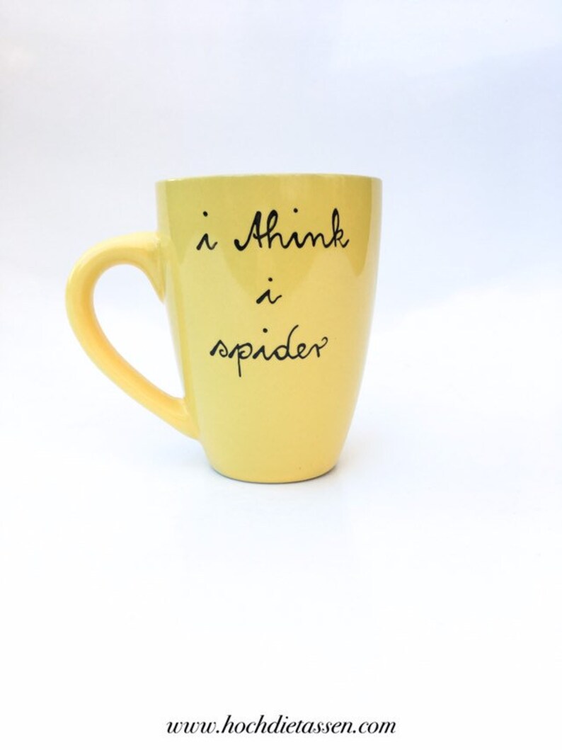 i think i spider Tasse mit Spruch, Spruchtasse, Tasse Weihnachtsgeschenk Bild 9