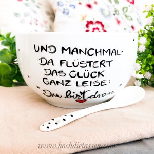 BonApart Müslischale 'Kleine Schwester' - Personalisierte Frühstücksschale Aus Porzellan