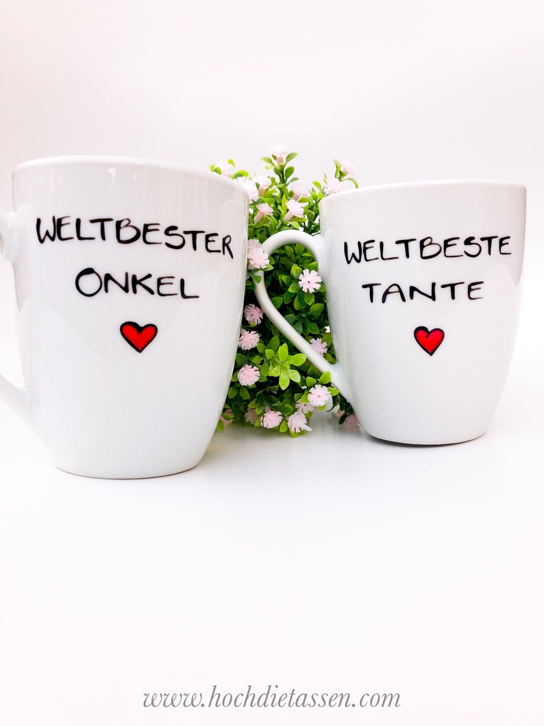 Tasse Tante & Onkel, Weltbeste Tante, Tasse Weltbester Onkel, Tasse Tante, Tasse Onkel Bild 7