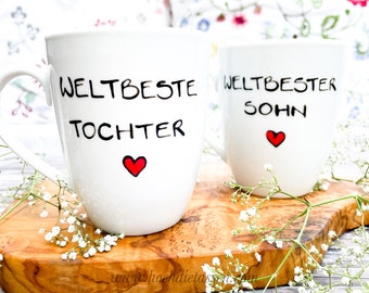 Weltbeste Tochter, Weltbester Sohn, ,Geschenktasse Tochter, Tasse Tochter, Tasse Kinder, Mutter Tochter, Mutter Sohn, Tasse geschenk