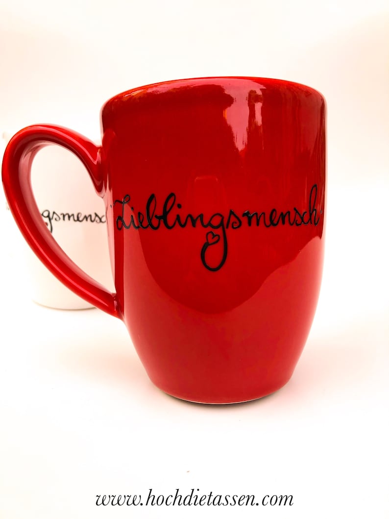 Tasse Lieblingsmensch, Geschenk TASSE, Tasse, Lieblingsmensch, Geschenk, beste Freundin, bester Freund Tasse rot