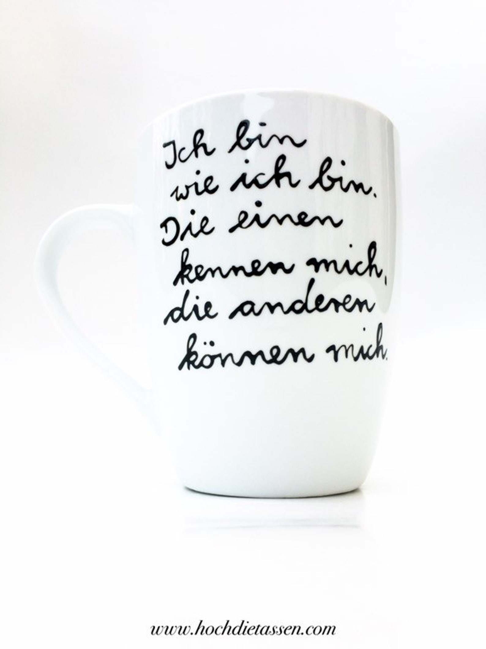 Ich bin wie ich bin Tasse mit Spruch Spruchtasse Etsy