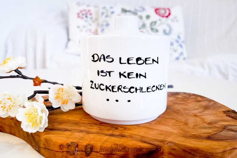 Zuckerdose Spruch Zuckerschlecken Dose Zucker Zuckerdose Etsy