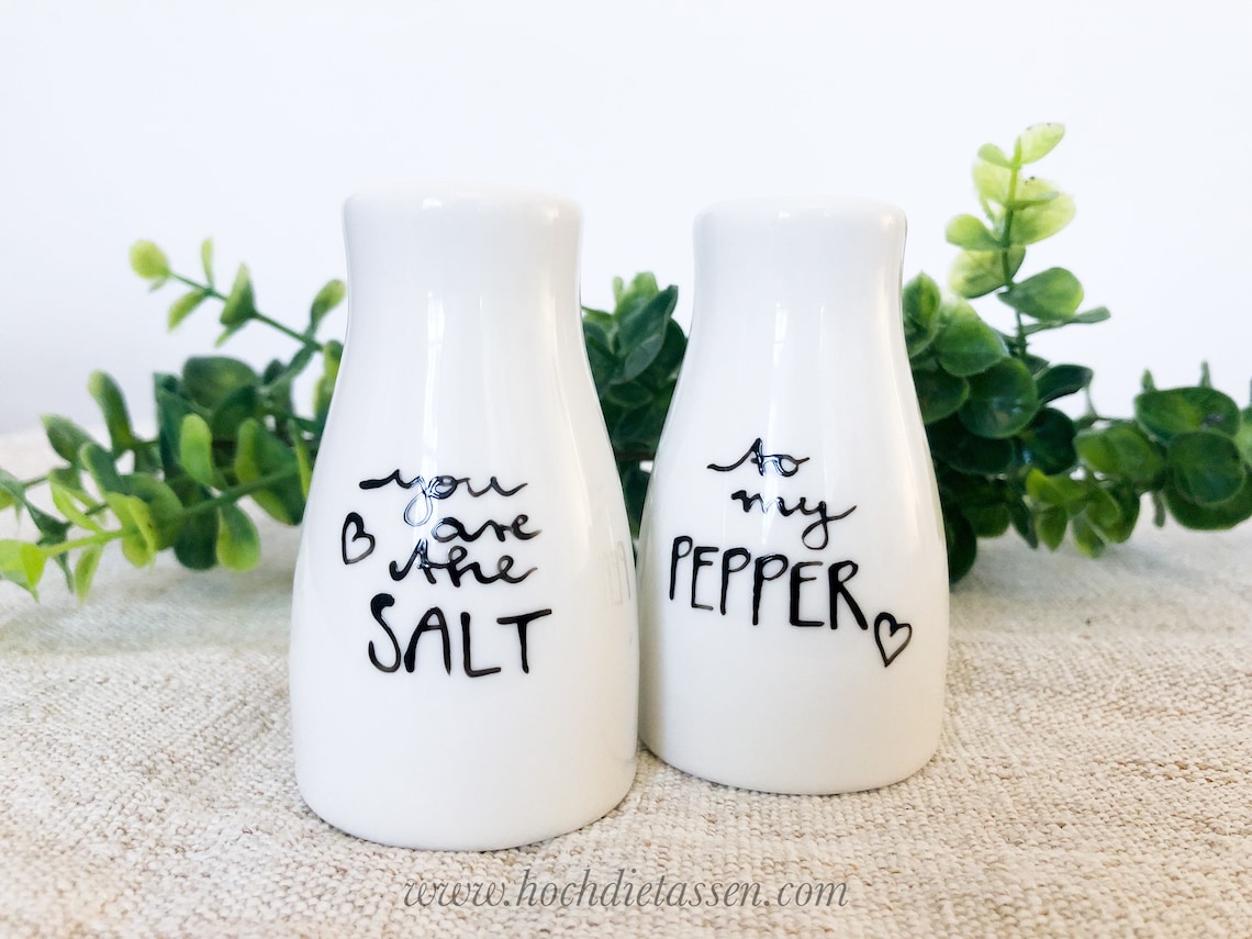 You are the SALT to my PEPPER salt and pepper salt shaker Etsy