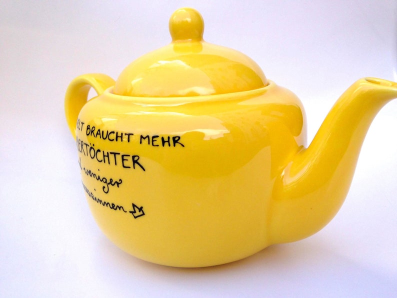 Teekanne mit Spruch Kanne für Tee oder Kaffee Etsy
