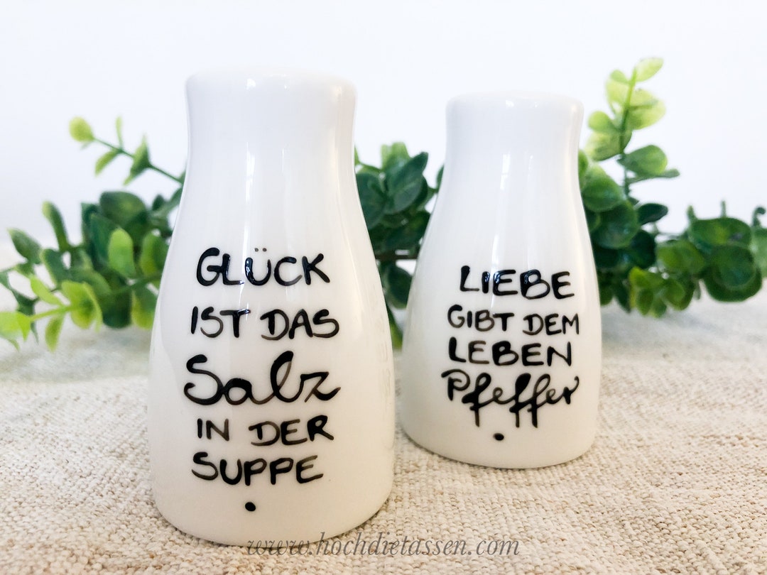Salz und Pfeffer, Salzstreuer, Pfefferstreuer, Hochzeitsgeschenk