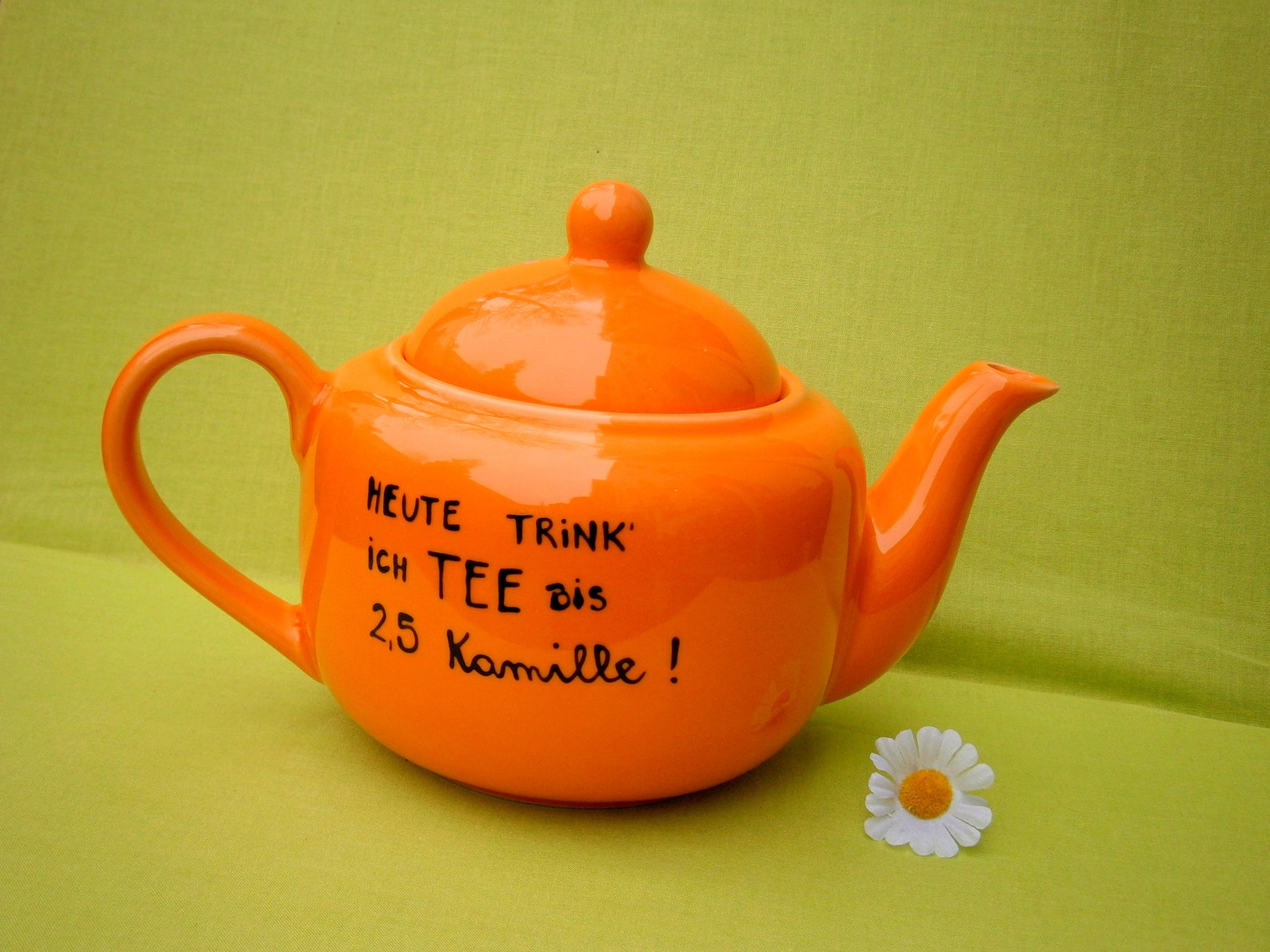 Teekanne mit Spruch Kanne für Tee Teekanne Kanne Heute Etsy.de