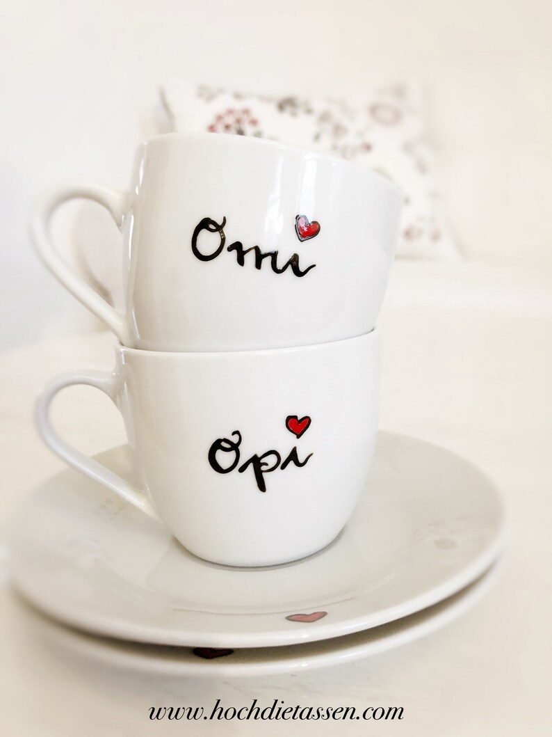 Tasse für Omi oder Opi, Geschenk für Oma und Opa, Teetasse, Kaffeetasse, Tasse Oma, Tasse Opa, Tasse Omi, Geschenk Oma Bild 2