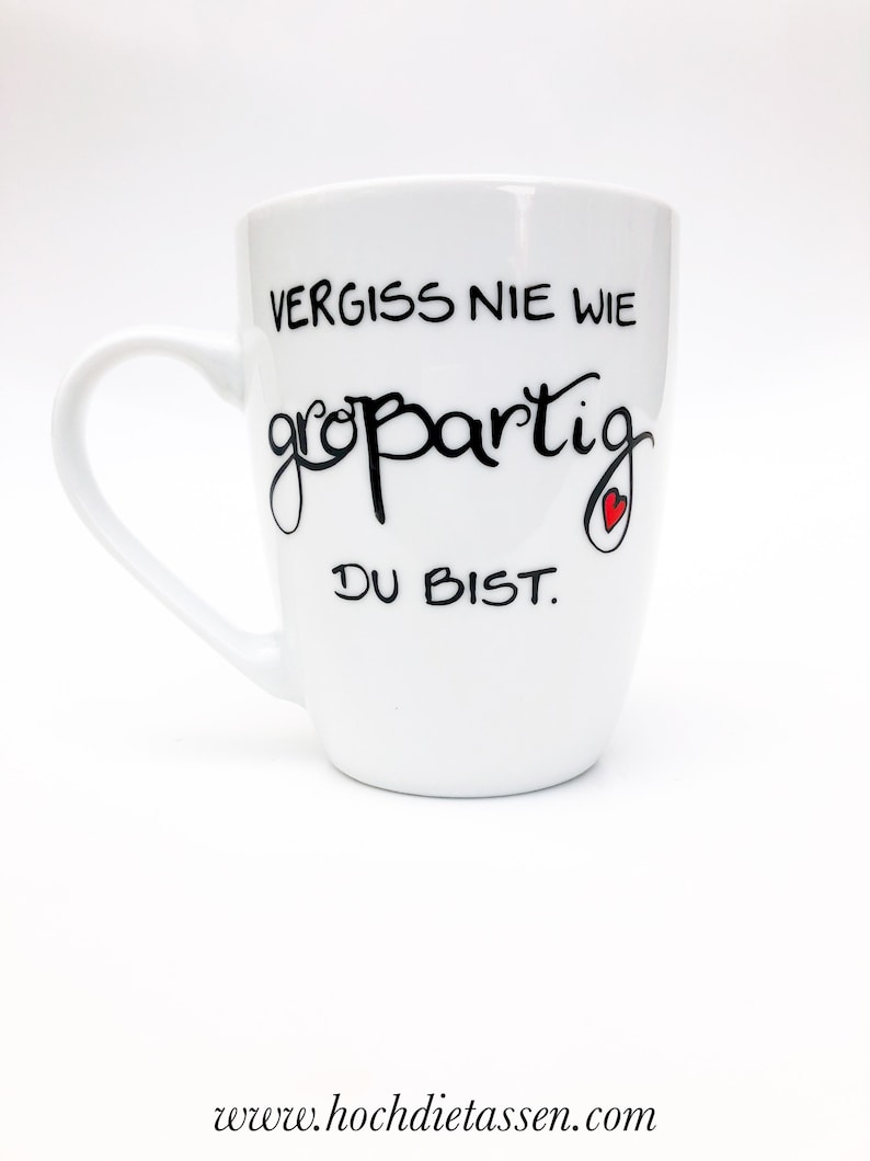 Tasse, Jumbotasse, Vergiss nie wie großartig du bist, Geschenk tasse, Geschenkidee, Tasse Geschenk zdjęcie 3