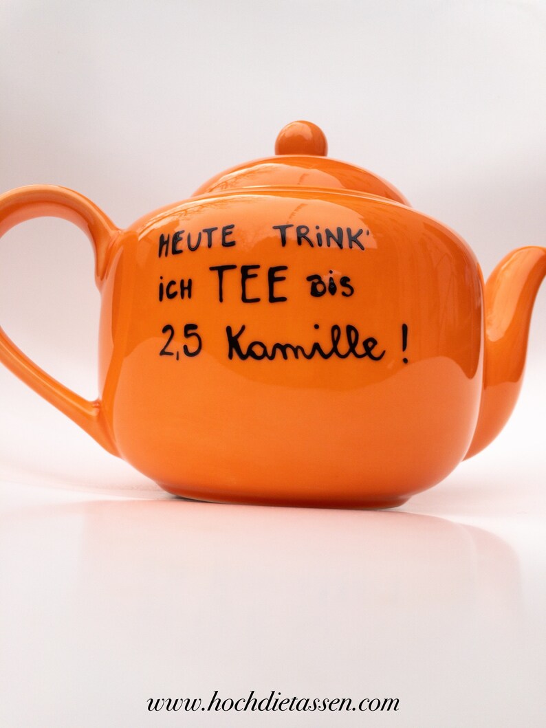 Teekanne mit Spruch Kanne für Tee Teekanne Kanne Etsy