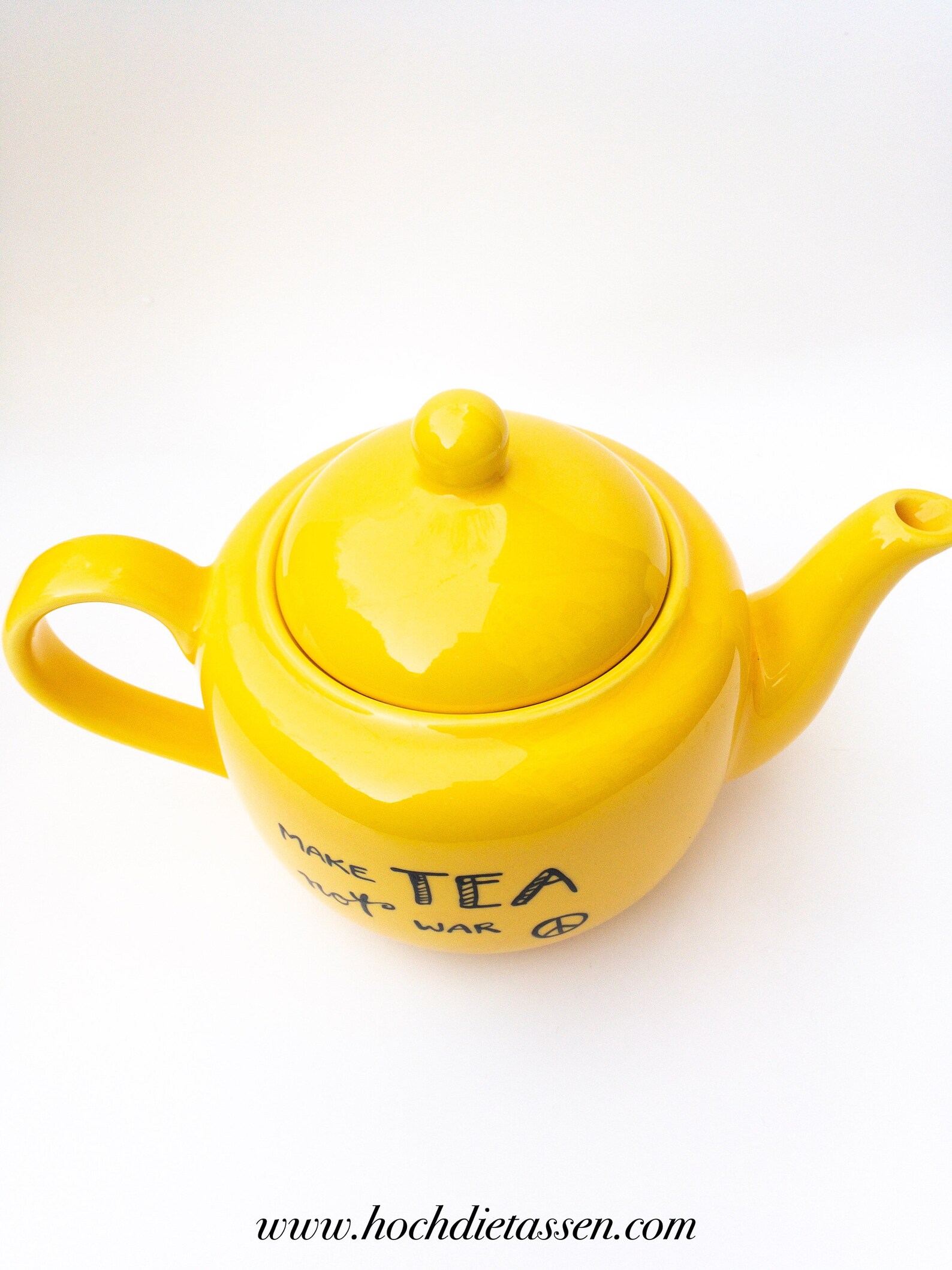 Teekanne Kanne für Tee make tea not war Kanne mit Spruch Etsy