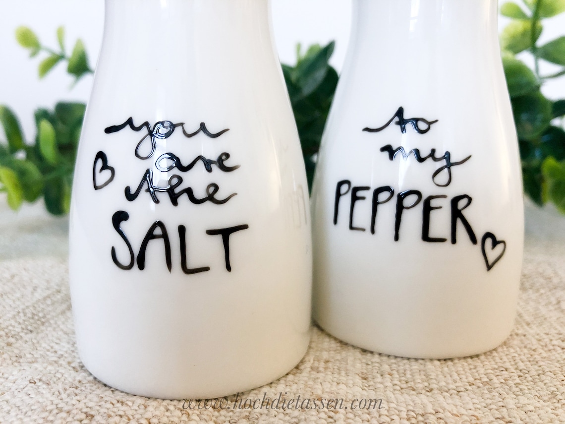 You are the SALT to my PEPPER salt and pepper salt shaker Etsy