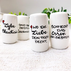 Hochzeitsgeschenk, Pfefferstreuer, Salzstreuer, Geschenk Einzug, Wohnungseinweihung, Geschenk Hochzeit Bild 5