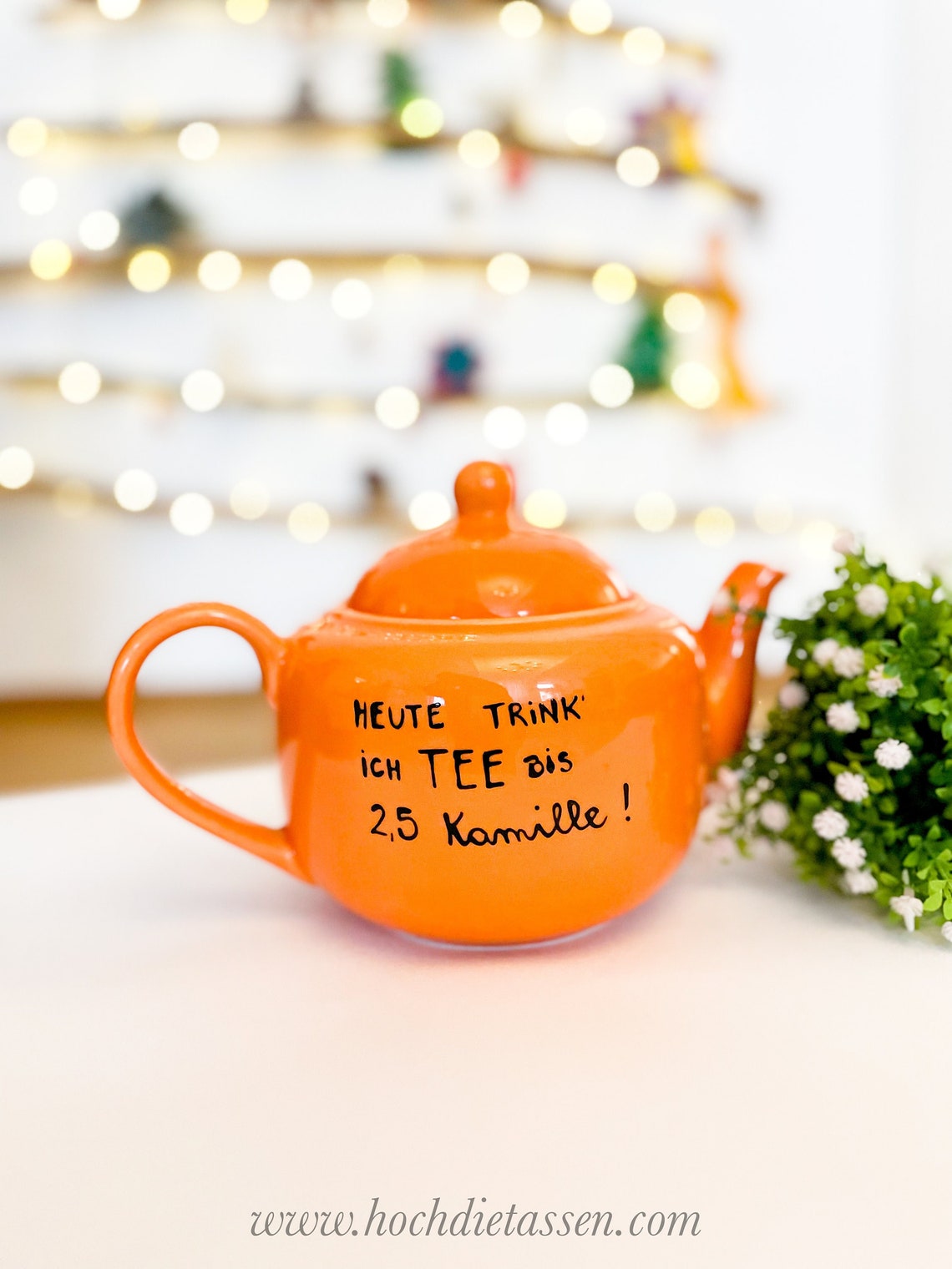 Teekanne mit Spruch Kanne für Tee Teekanne Kanne Heute Etsy.de