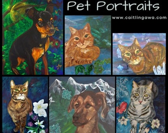 Pet Portrait, Custom dog gifts, Dog Canvas Painting, Custom Cat Art, Dog Mom Gift, Dog Keepsake, Pet Memorial, Personalized Gift