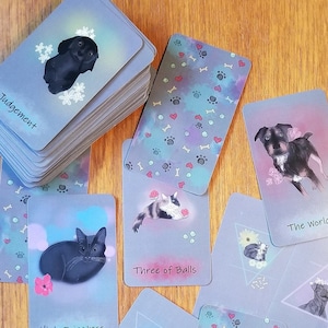 Tarot Deck, Dog and Cat Communication Tarot Deck, Animal Communication, Pet Lover Gift, Tarot Cards, Dog Mom, Cat Lover, Unique Gift