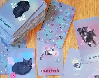 Tarot Deck, Dog and Cat Communication Tarot Deck, Animal Communication, Pet Lover Gift, Tarot Cards, Dog Mom, Cat Lover, Unique Gift