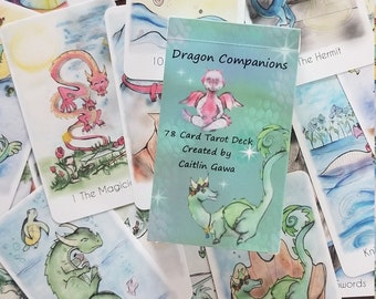 Tarot, Dragon Companions Tarot Deck, Tarot Deck, Tarot Cards, Card Deck, Dragons, Witchy, Divination, Indie Deck, Dragons