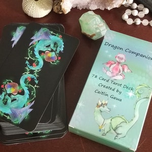 Tarot, Dragon Companions Tarot Deck, Tarot Deck, Tarot Cards, Card Deck, Dragons, Witchy, Divination, Indie Deck, Dragons zdjęcie 10