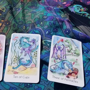 Tarot, Dragon Companions Tarot Deck, Tarot Deck, Tarot Cards, Card Deck, Dragons, Witchy, Divination, Indie Deck, Dragons zdjęcie 4