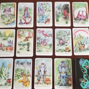 Tarot, Dragon Companions Tarot Deck, Tarot Deck, Tarot Cards, Card Deck, Dragons, Witchy, Divination, Indie Deck, Dragons zdjęcie 7